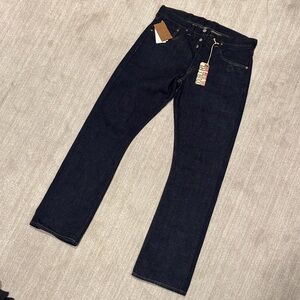 Double RL slim boot selvedge denim jeans